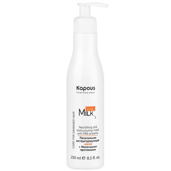 Nourishing restructuring mask with milk proteins Milk Line Kapous 250 ml